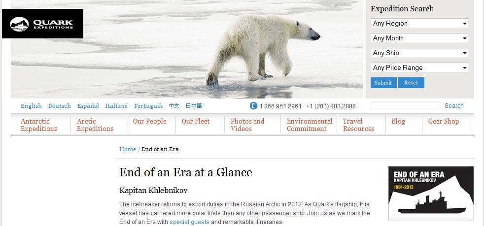 Polar Exploration with Quark Expeditions Polar Exploration with Quark Expeditions