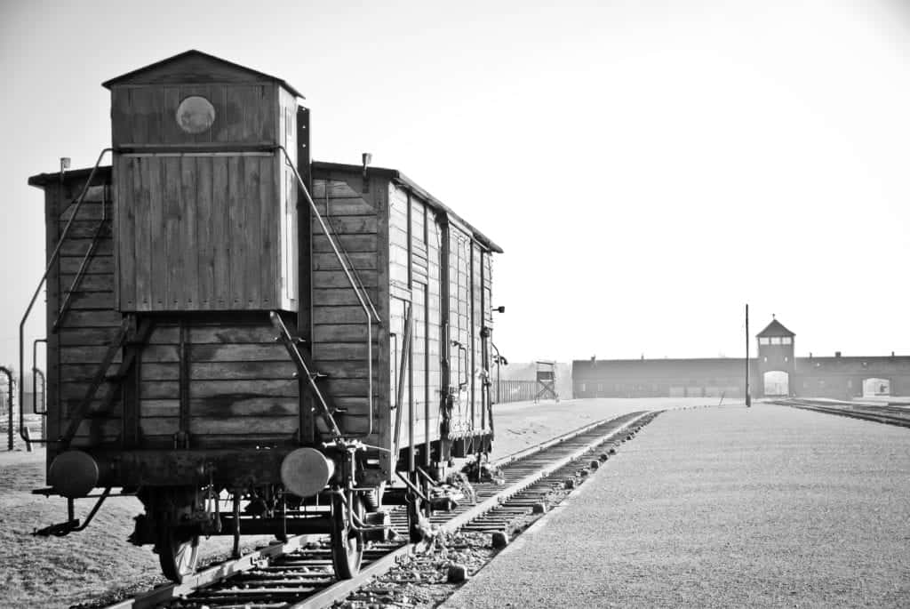 Train tracks at Auschwitz
