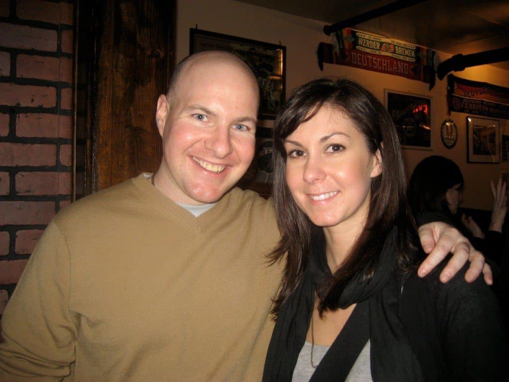 Me and Gina at the German bar Me and Gina at the German bar