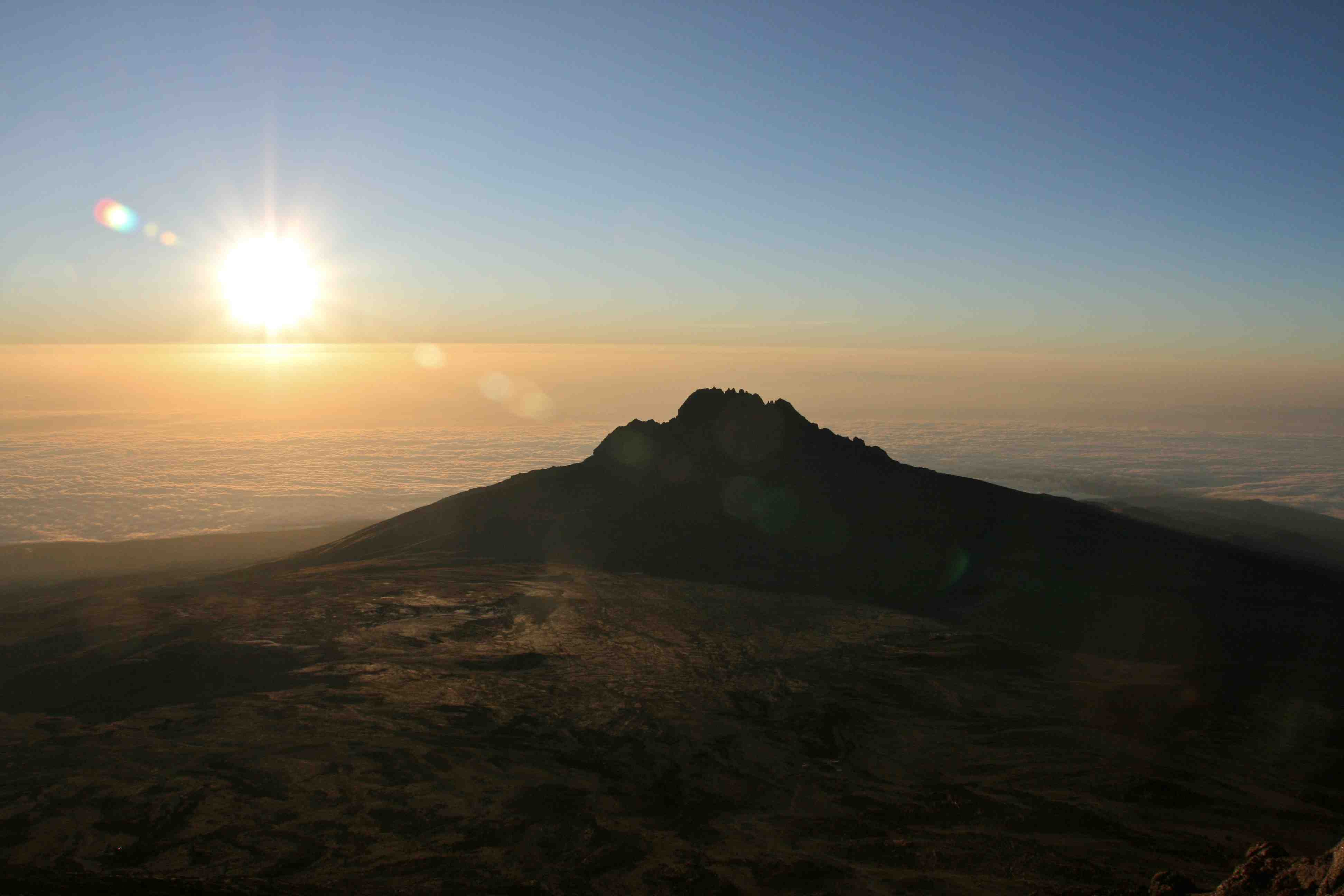 Sunrise from the summit of Mt. Kilimanjaro