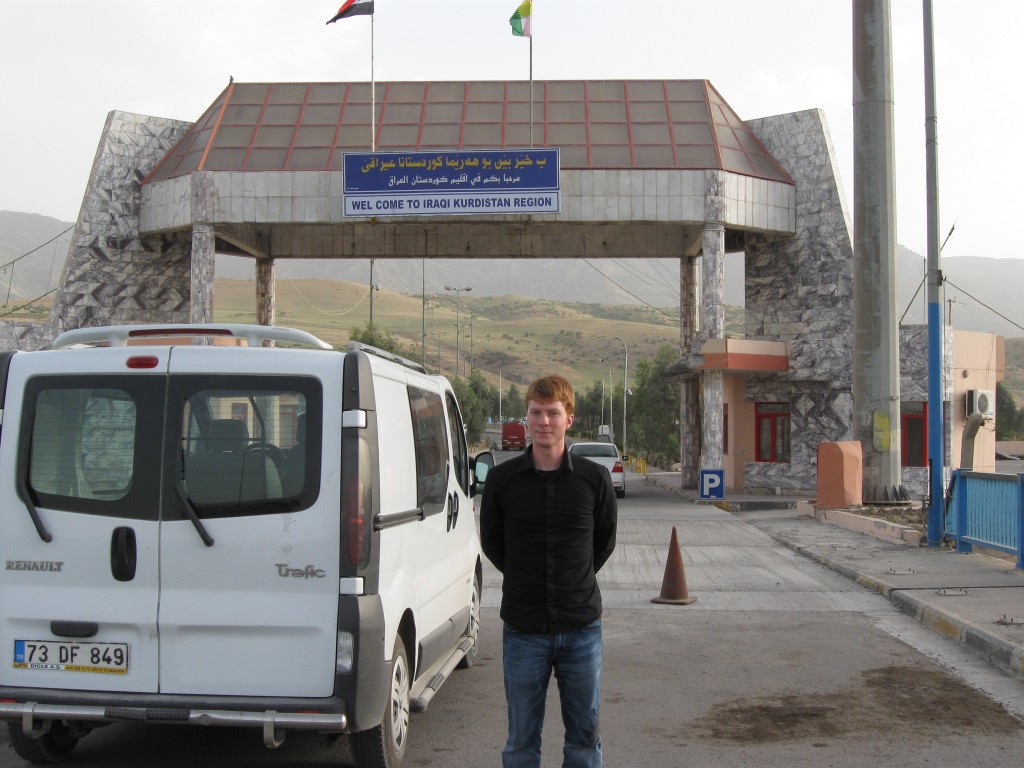 The author at the Turkish-Iraqi border