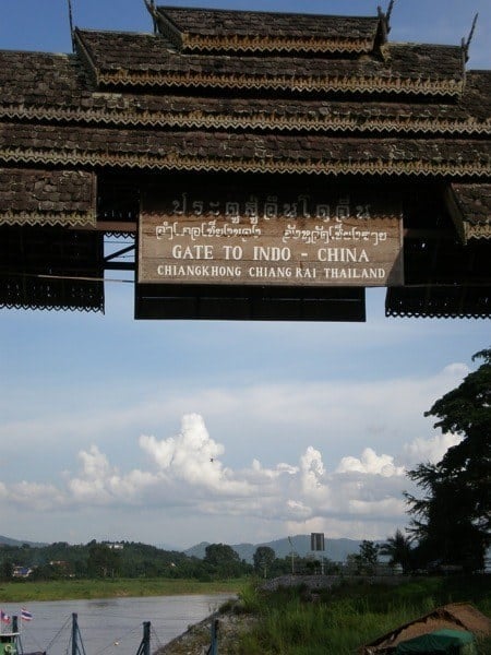 Thai border sign Thai border sign