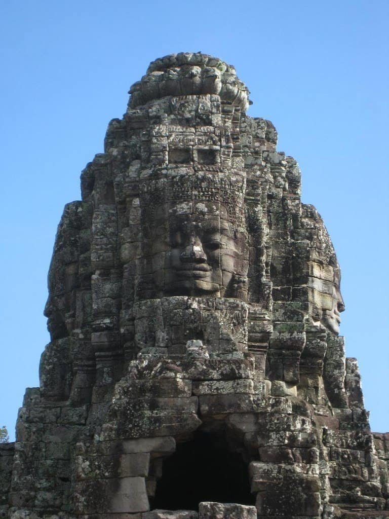 The mysterious Bayon smile. The mysterious Bayon smile.