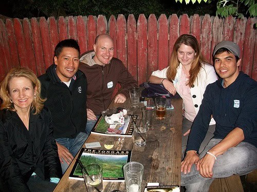 Clockwise from bottom left: Carolyn, Bruce, Dave, Stephanie, and Sebastien
