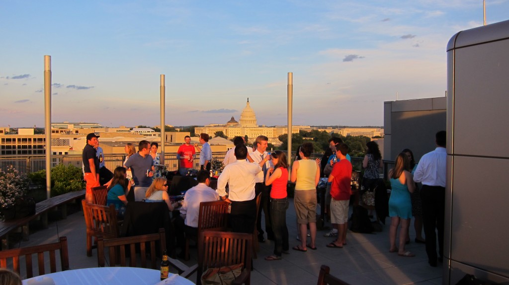 View of the Capitol from the Newseum rooftop. View of the Capitol from the Newseum rooftop.