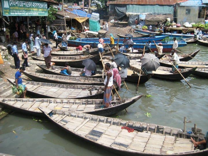 Dhaka's busy port