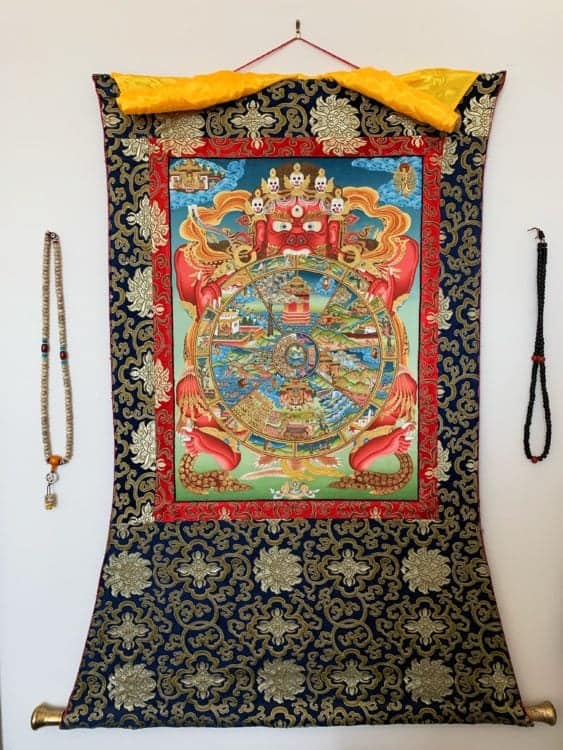 My Tibetan thangka hanging today