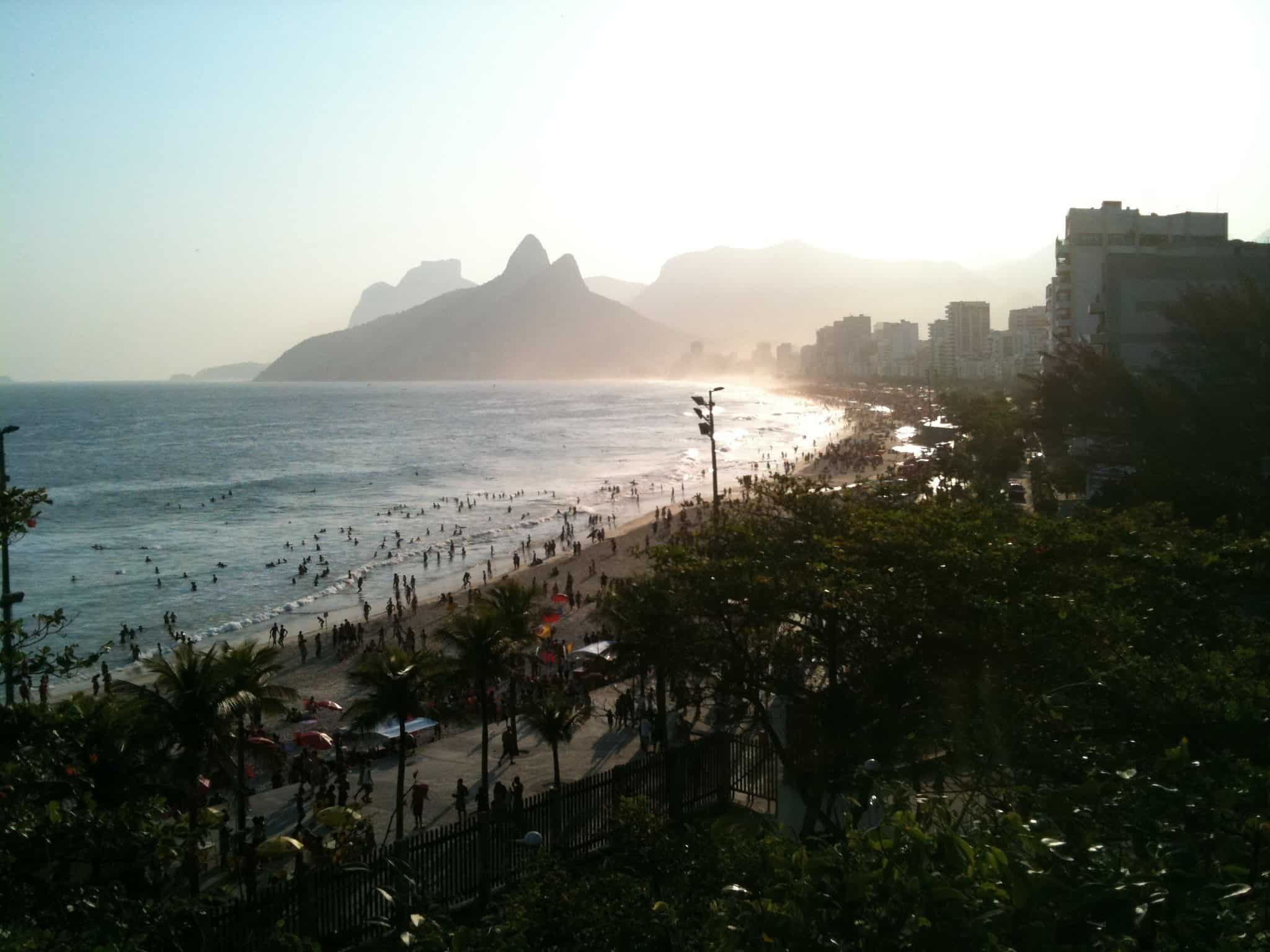 View of Rio from the skateboard bowl View of Rio from the skateboard bowl