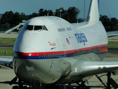 A Malaysian Airlines jumbo jet