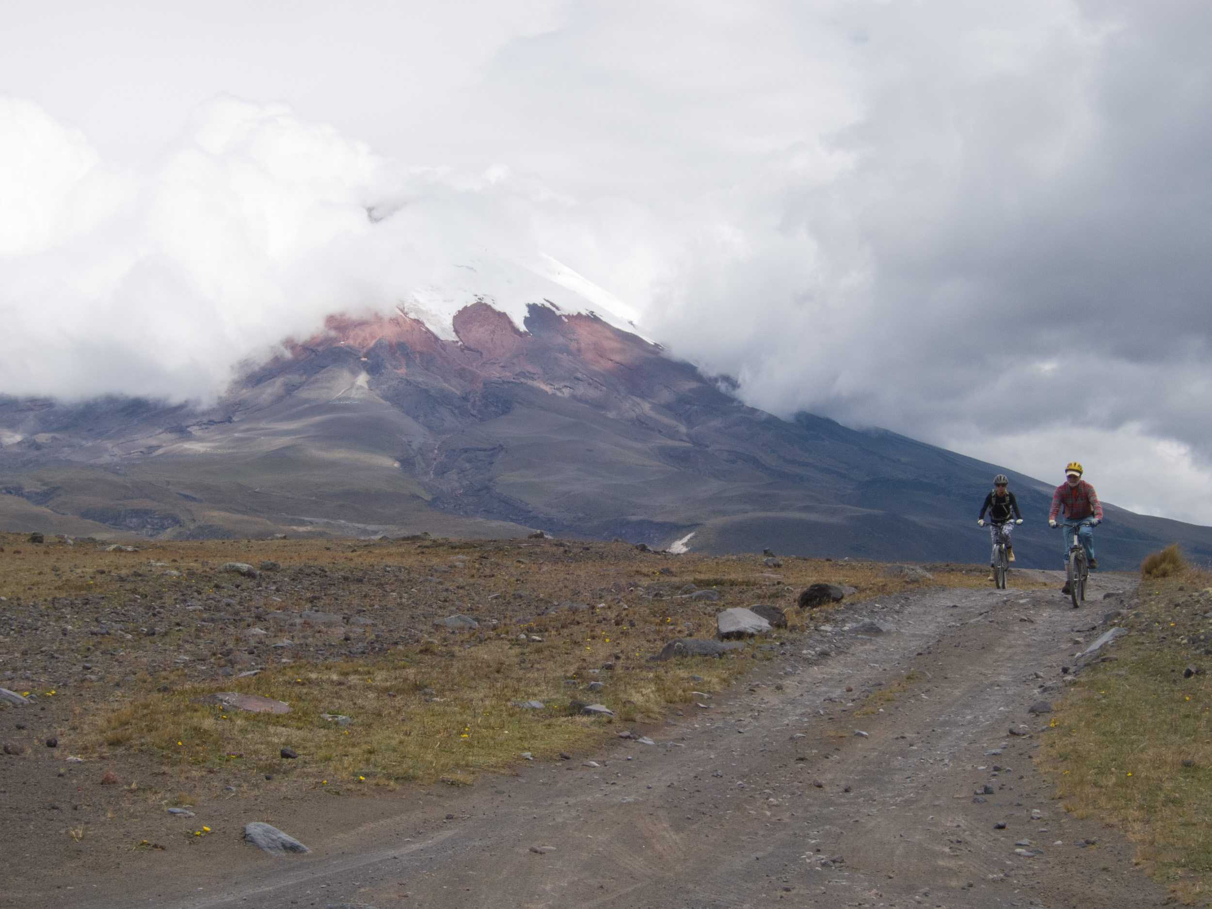 Don't let the flat ground deceive you, it was still a lot of work to pedal as we were over 3,000 meters in elevation the whole day