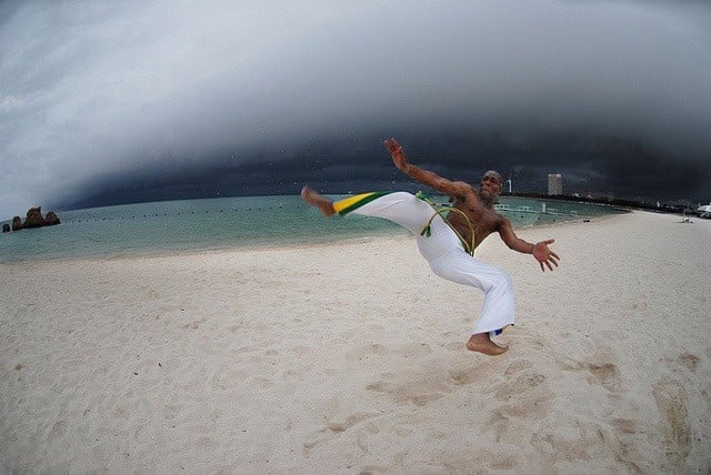 brazilian capoeira dancer