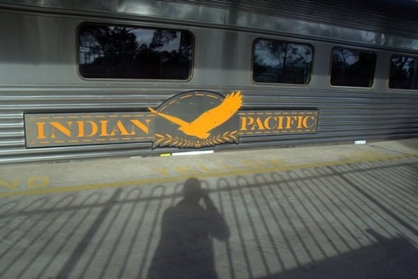 Indian Pacific in Adelaide Station indian pacific in adelaide station