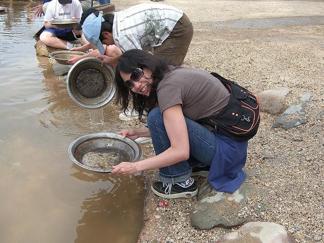 panning for gold panning for gold