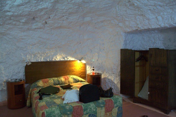 Underground motel room in White Cliffs underground motel room