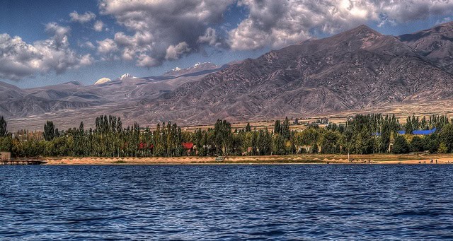 Lake Issyk-Kul on the North Side