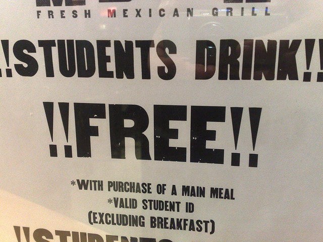 student drinks student drinks