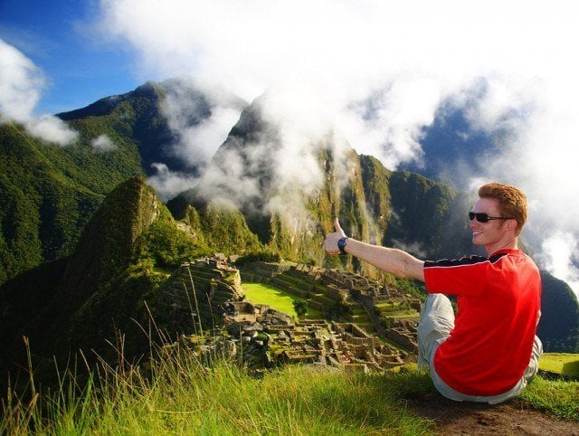 Nomadic Samuel at Machu Picchu, Peru Nomadic Samuel at Machu Picchu, Peru