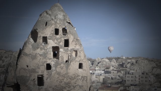 Goreme and hot air balloon