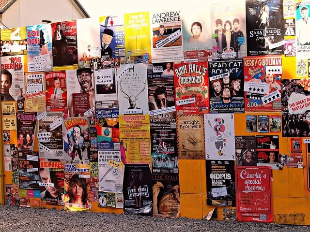 Posters for the Edinburgh Fringe Festival
