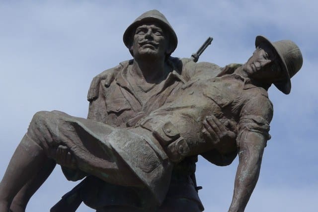 Anzac tour statues
