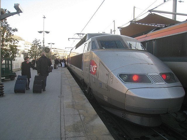 High speed train in Paris High speed train in Paris