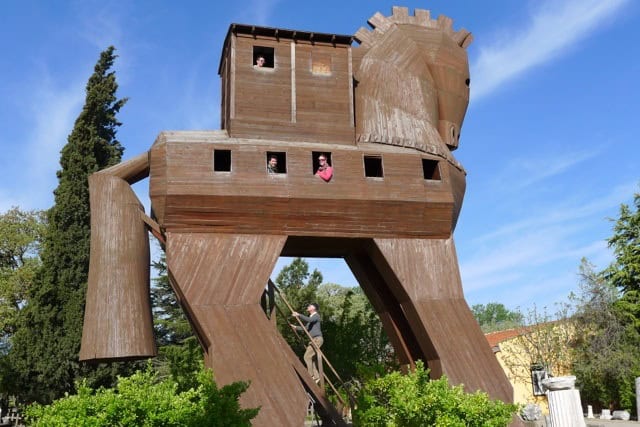 trojan horse in Troy