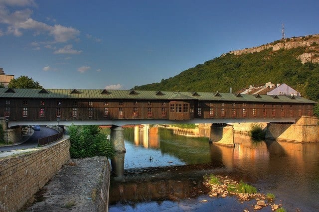 Covered bridge in Bulgaria Covered bridge at the Bulgarian city of Lovech