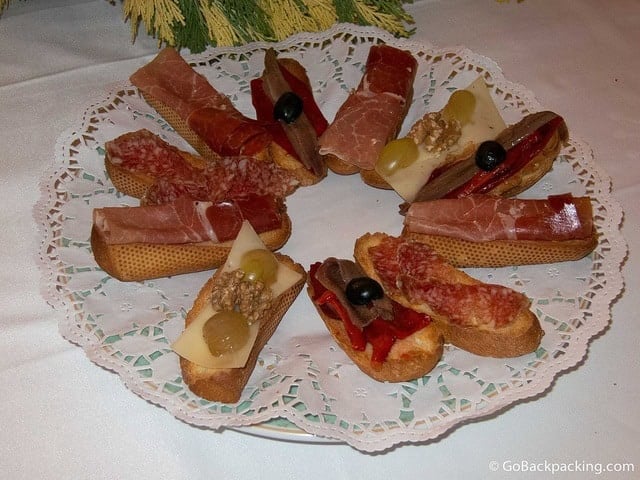 Cured Spanish ham