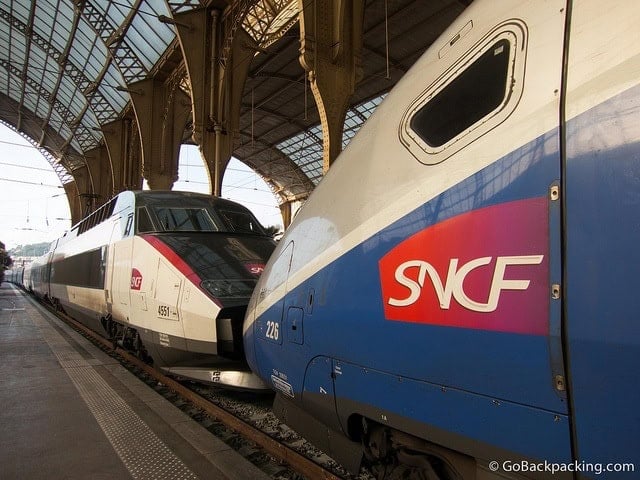 TGV trains in France