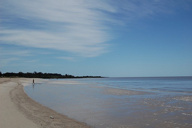 Beach in Colonia del Sacramento, Uruguay (photo: Josiah Mackenzie).