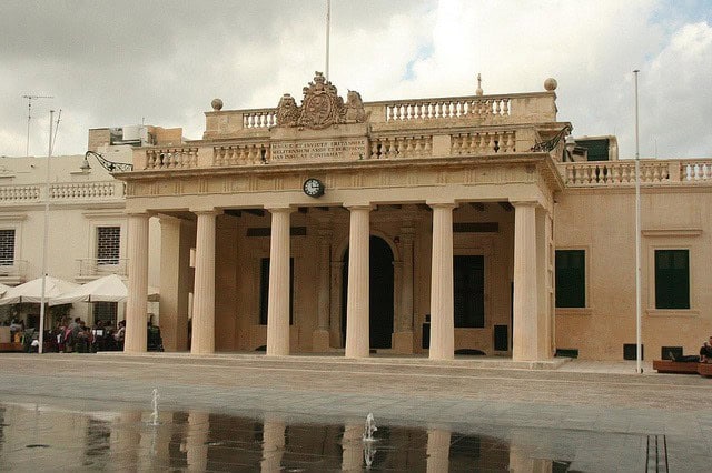 Limestone building