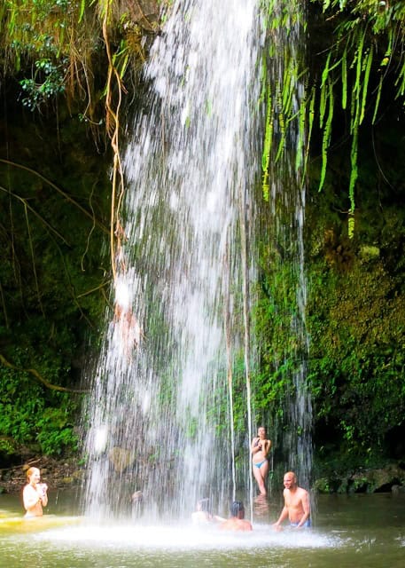 Waterfall Hanging out under the falls