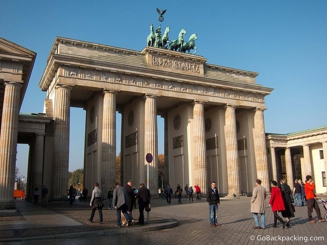 The Brandenburg Gate in Berlin, Germany