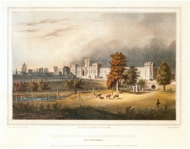 Eastern State Penitentiary Lithograph Eastern State Penitentiary Lithograph