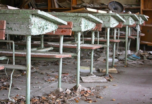 Old school desks