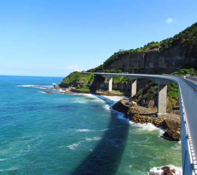 Sea Cliff Bridge - part of the Coastal Drive from Sydney to Melbourne
