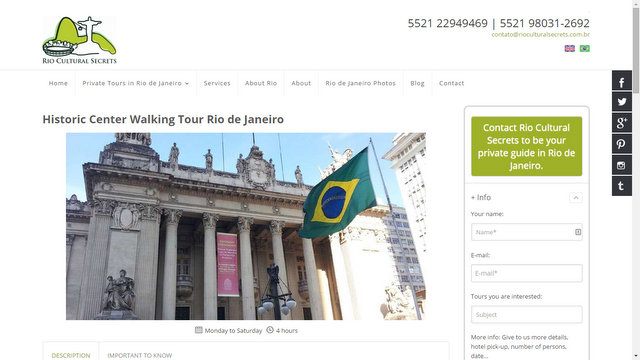 Rio Cultural Secrets Rio Cultural Secrets walking tour of the historic center.