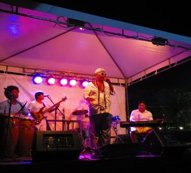Live music Front row seats to some good live music turned out to be the highlight of New Year's Eve in Salvador.