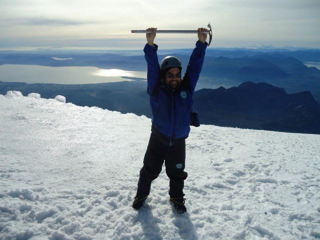 Summit of Volcán Villarrica I felt like I was on top of the world.
