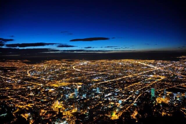Bogotá at dusk Bogotá at dusk