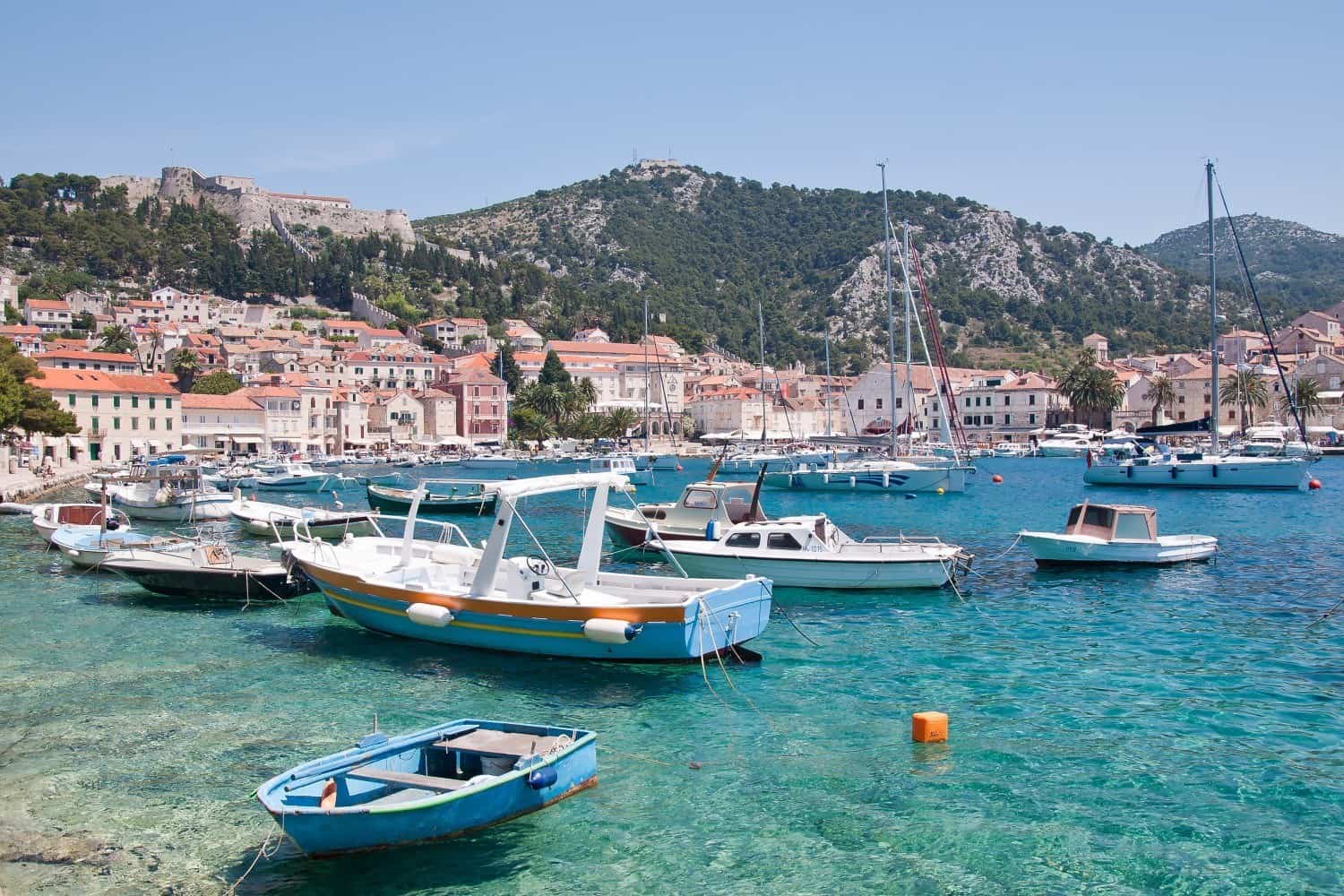 The coast of the party island of Hvar (photo: Daniel Newcombe)