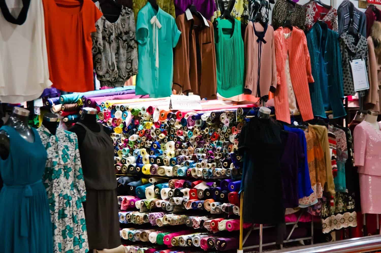 The Shanghai fabric market is a destination for cheap tailoring in China.