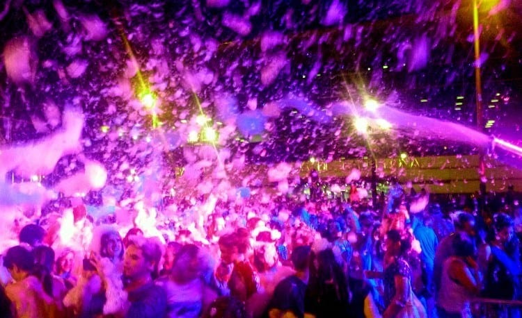 Barcelona Pride An epic foam party at Barcelona Pride.