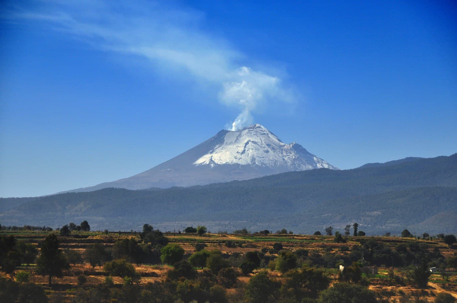 Volcano Popocatepetl (photo: Russ Bowling).
