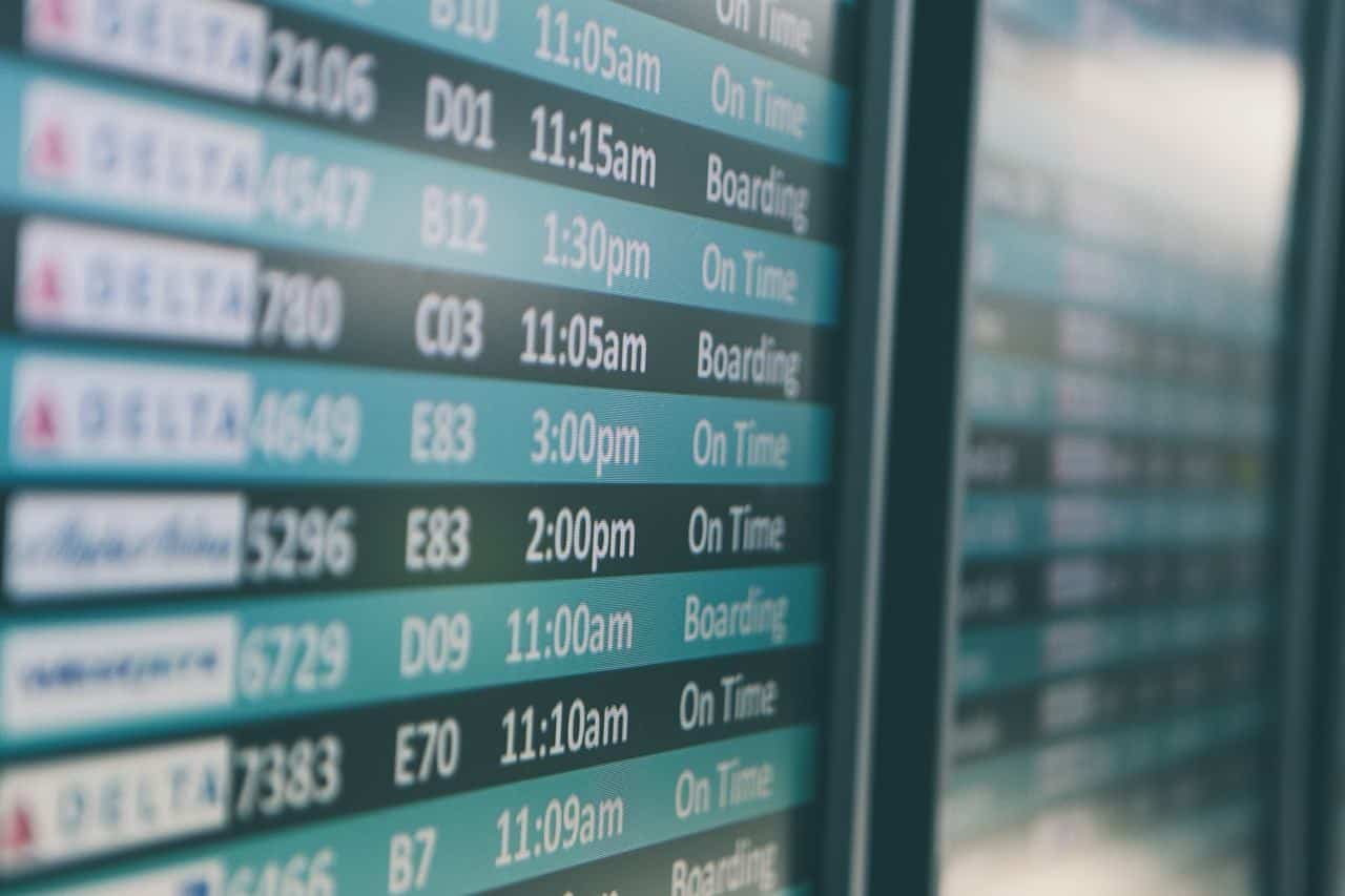 Flight times.
