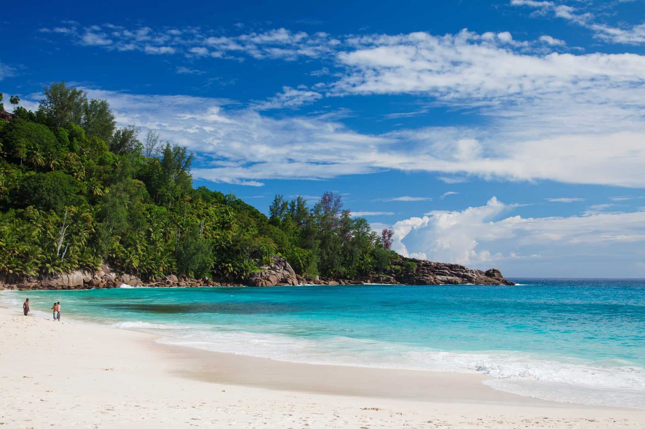 A beach in The Seychelles, one of several undiscovered places to consider for a romantic getaway.  (photo: Jean-Marie Hullot)