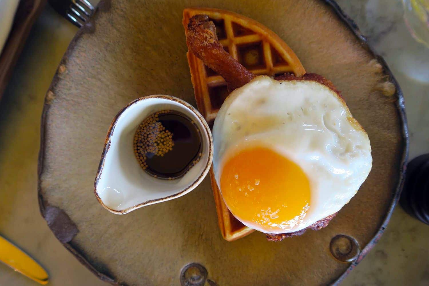 Breakfast at the Duck and Waffle