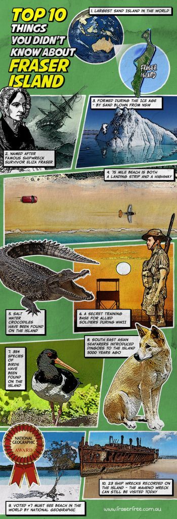 Fraser Island infographic Fraser Island infographic