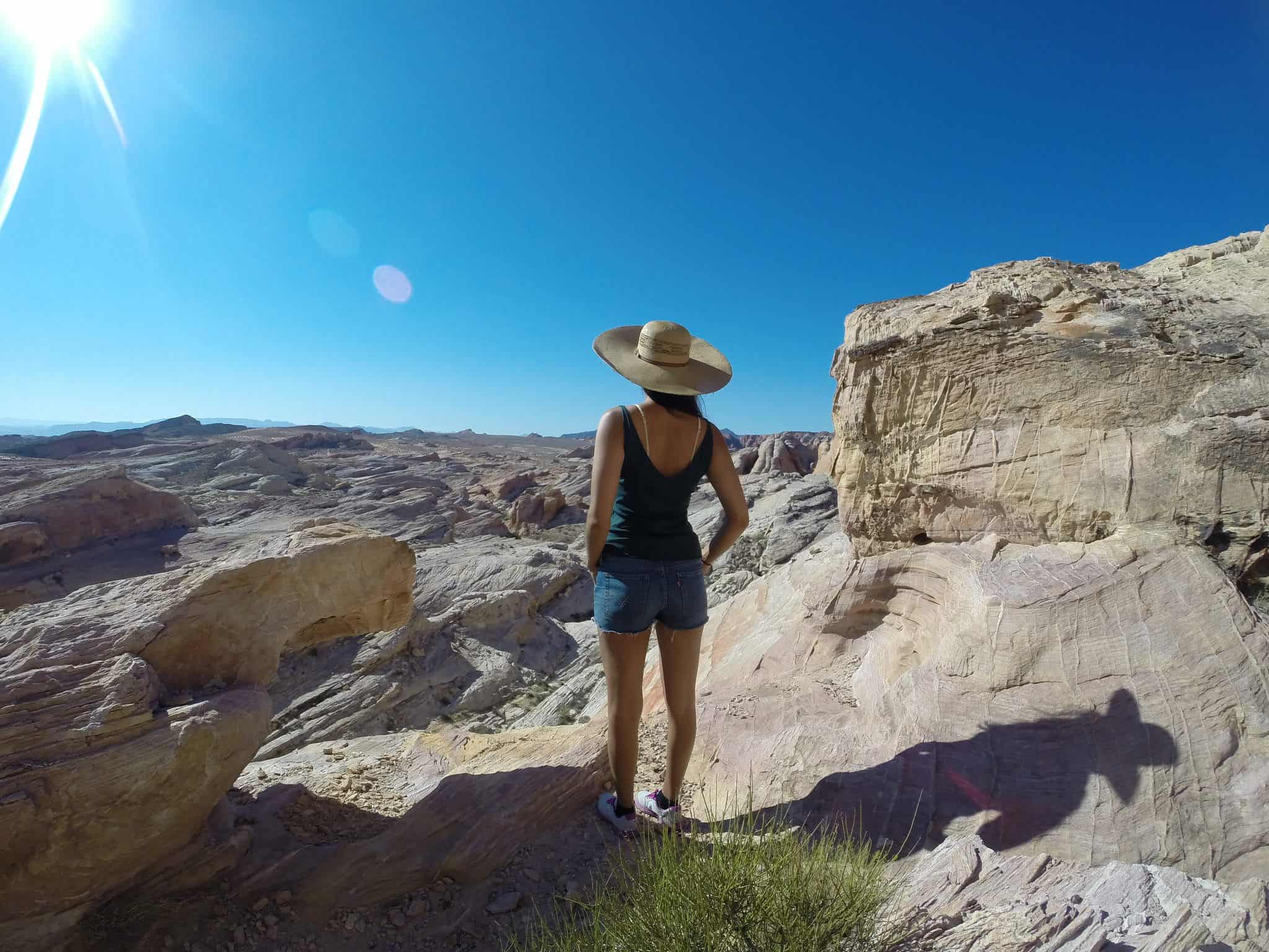 A woman traveling without parents.