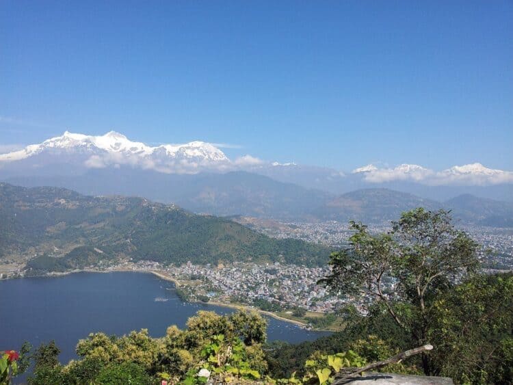 Nepal trekking, Annapurna Pokhara view.